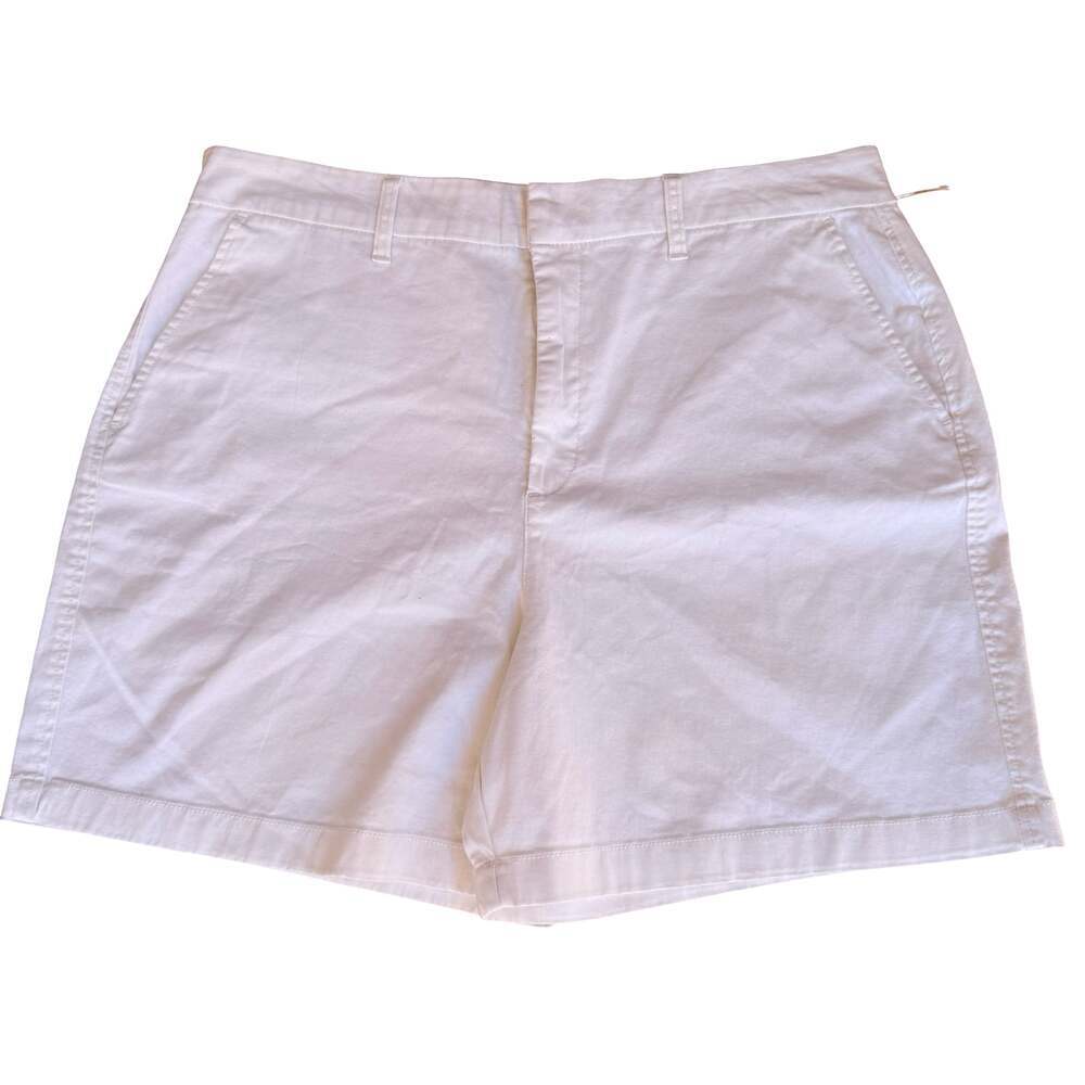 Anne Klein Jeans White Chino Shorts Size 18